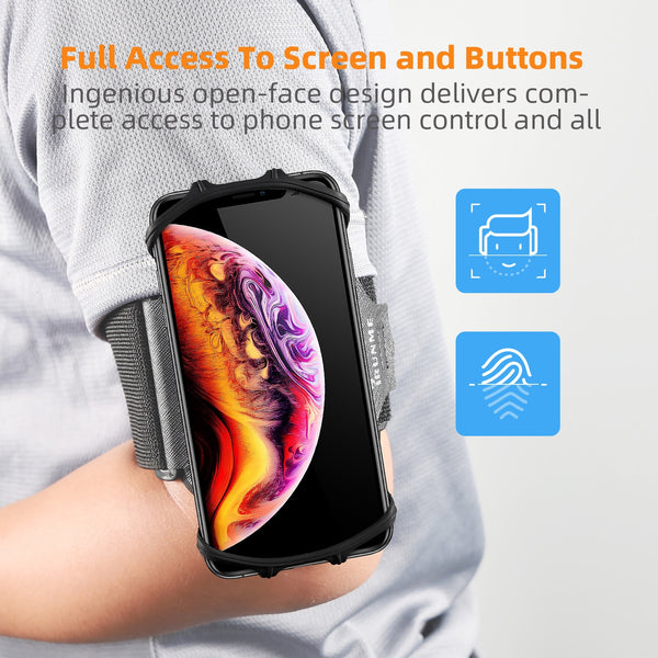 Removable Rotating Sports Phone Wristband Running Wrist Bag Generation Driving Takeaway Navigation Arm Bag Fitness Cycling Trave