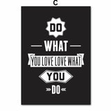 Motivational Inspiring Quotes Wall Art Canvas Painting Nordic Posters And Prints Black White Wall Pictures For Living Room Decor