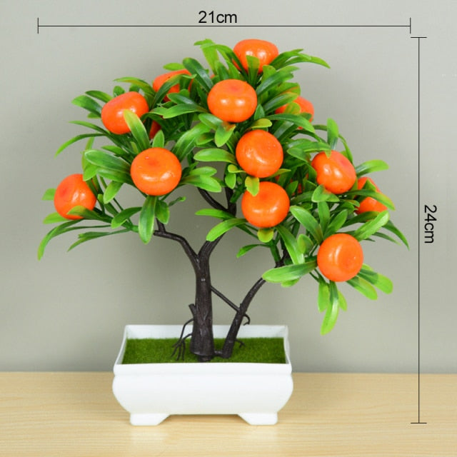 Artificial Bonsai Small Tree Pot Fake Plant For Home Decoration