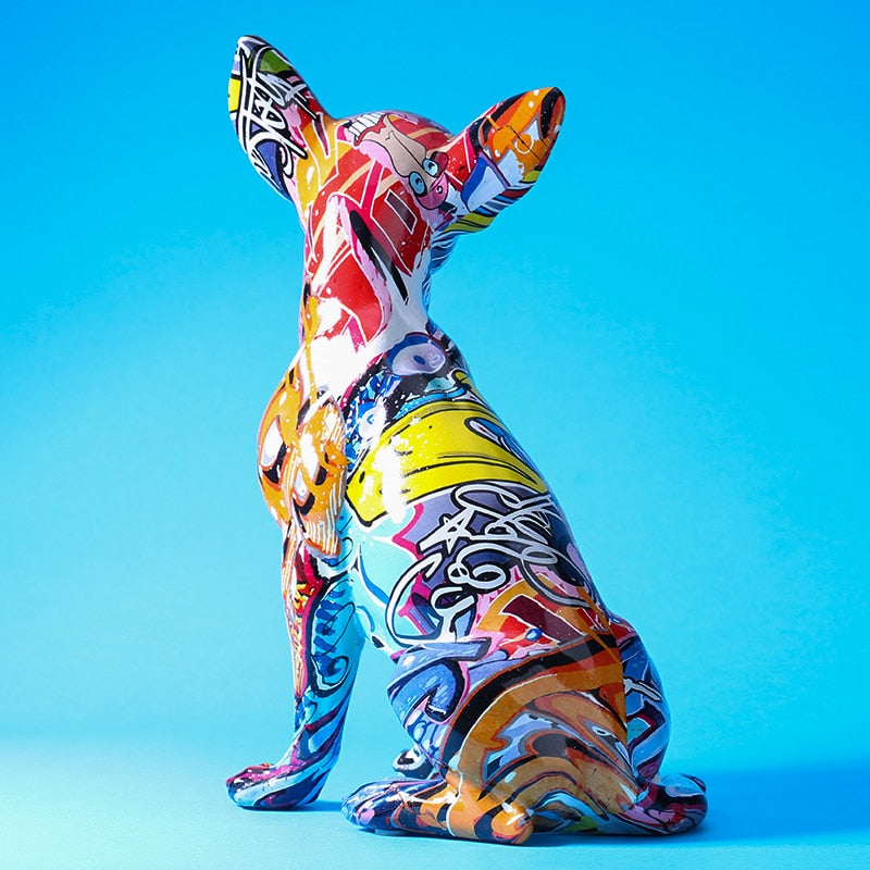 Creative Color Dog Statue