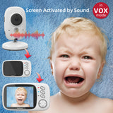 3.2-inch Wireless Video Baby Camera & Sound Activated LCD Monitor (Works w/out internet)