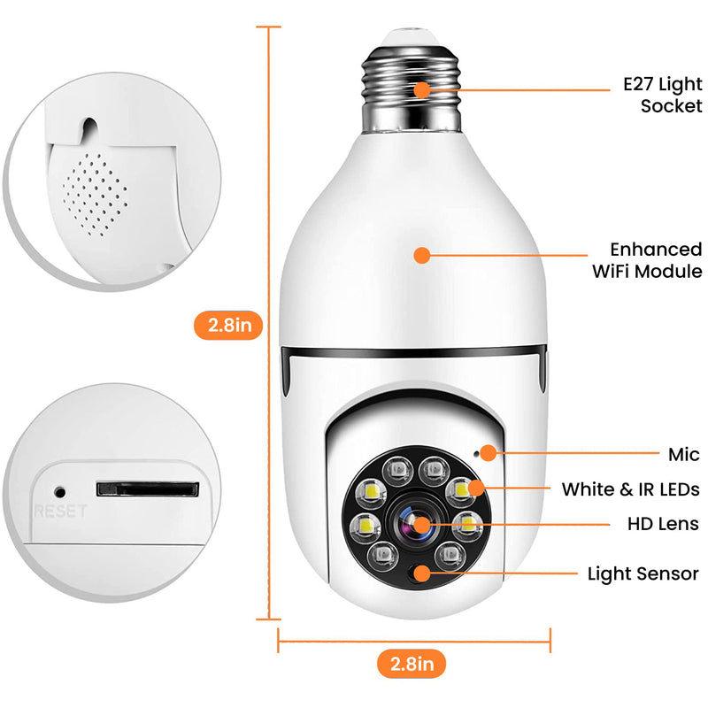 1080P Light Bulb Camera