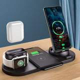 6-in-1 Wireless Fast Charger Dock for Apple