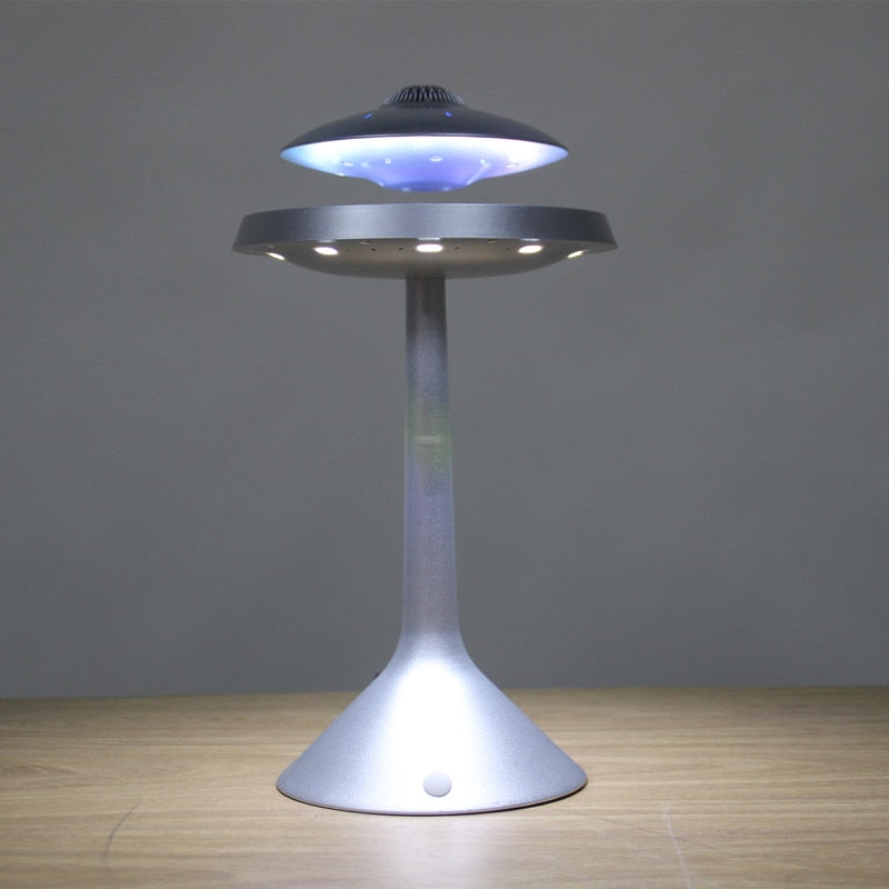 Magnetic Levitating led table lamp with UFO speaker