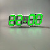 3D LED Wall Clock Modern Design Digital Table Clock Alarm Nightlight Saat reloj de pared Watch For Home Living Room Decoration