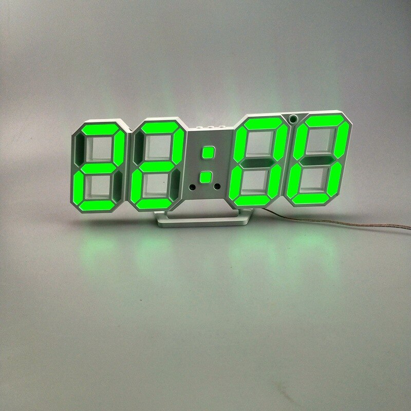 3D LED Wall Clock Modern Design Digital Table Clock Alarm Nightlight Saat reloj de pared Watch For Home Living Room Decoration