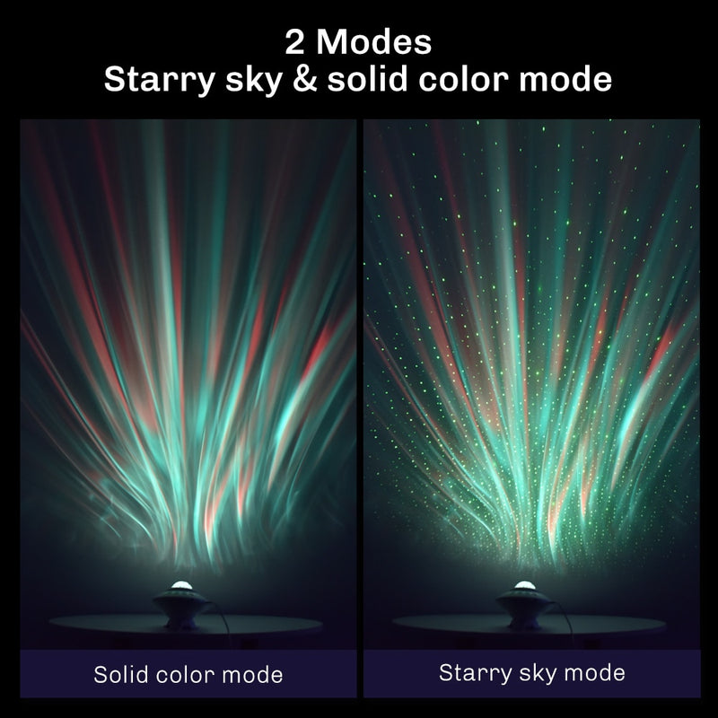 Aurora Starry Sky Projector Night Light for Home Bedroom Decor