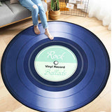 4 Types Round Carpet Rugs 3D Vinyl Record Printed Carpets Floor Mat For Bedroom Living Room Anti slip Home Decoration