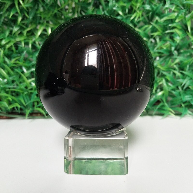 A Natural obsidian stone crystal ball home decoration ball diviner circular crystals wedding photography accessories