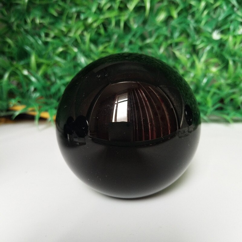 A Natural obsidian stone crystal ball home decoration ball diviner circular crystals wedding photography accessories