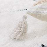 Moroccan Style Woven Tassel Pillow