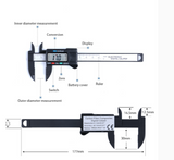 Plastic high precision Electronic digital display vernier caliper