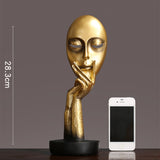 3D Face Mask Abstract Sculpture Decorative Art