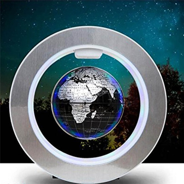 4inch round LED Levitating Rotating Night Lamp