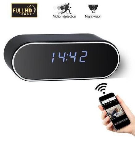 Hidden HD Camera WiFi Alarm Clock