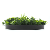 Artificial Green Wall Disc 30" Black Frame UV Resistant