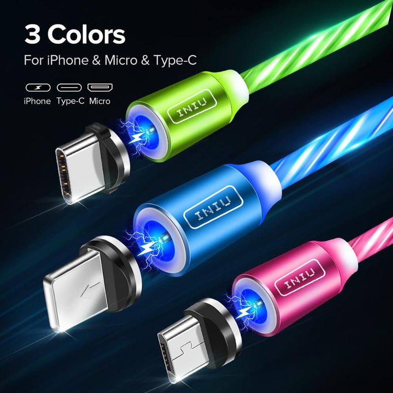 INIU Flow Luminous Lighting Magnetic USB Cable