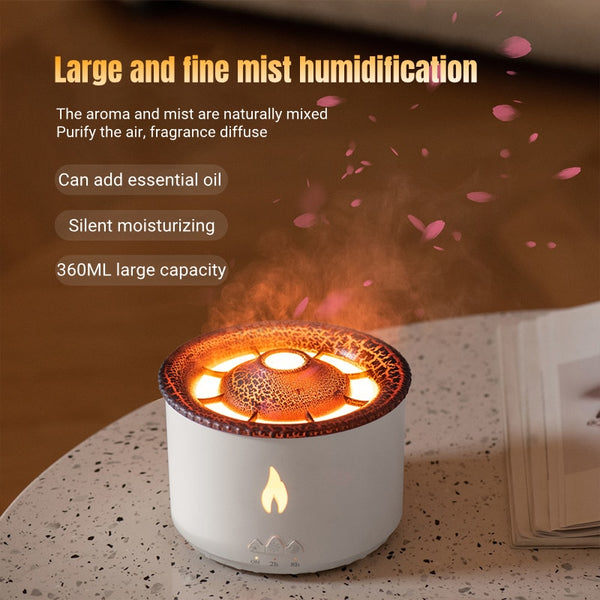 Flame Lamp Volcano Humidifier