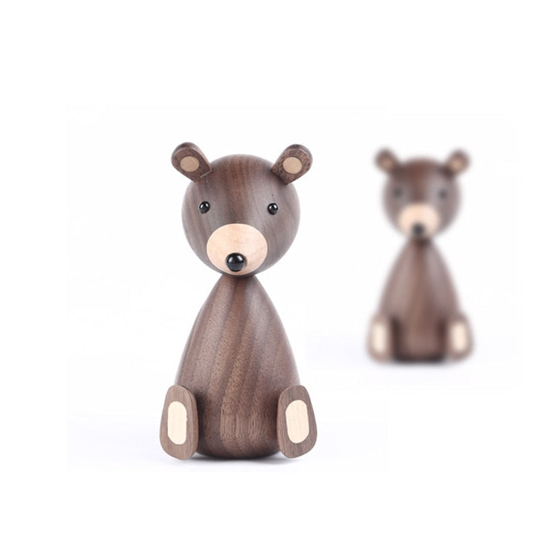 Russia Little bear wood ornaments for decor