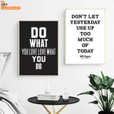 Motivational Inspiring Quotes Wall Art Canvas Painting Nordic Posters And Prints Black White Wall Pictures For Living Room Decor