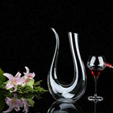 Crystal U-shaped 1500ml Wine Decanter Harp Swan Decanter Creative Wine Separator  Clear Wine Aerator Glass Wine Decanter Bottle