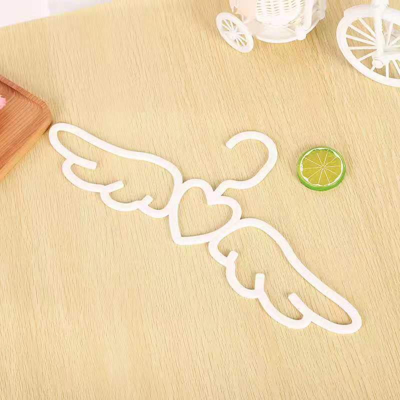 5/10PCS Set Angel Wing Shape Traceless Non-Slip Hanger Wardrobe Organizer For Home Hotel Clothes Hangers Scarf Tie Hook lelakaya