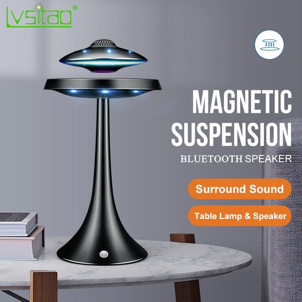 Magnetic Levitating led table lamp with UFO speaker