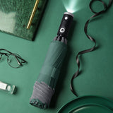 Automatic Umbrella With Reflective Stripe Reverse Led Light