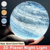 LED Starry Sky Night Light USB Table Lamp Planet Moon