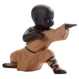 1pc Kung Fu Monk Decor Statue Temple Style Figurines