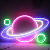 Planet Shape Neon Wall Light