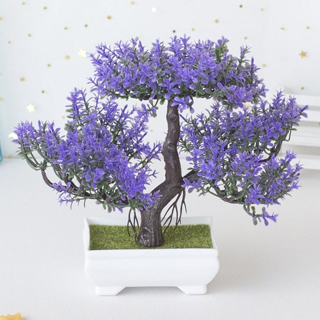 Artificial Bonsai Small Tree Pot Fake Plant For Home Decoration