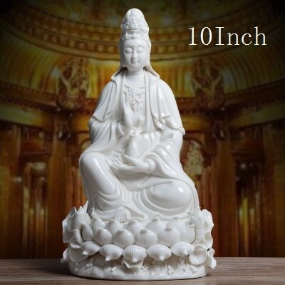 Ceramic Guanyin Statue Figure Art