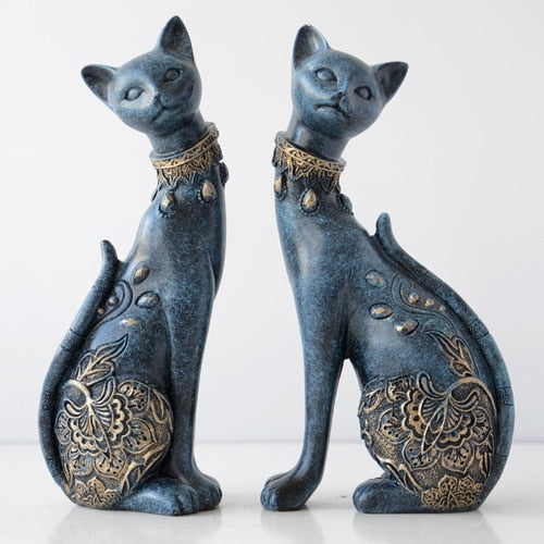 Figurine Decorative Resin Cat statue