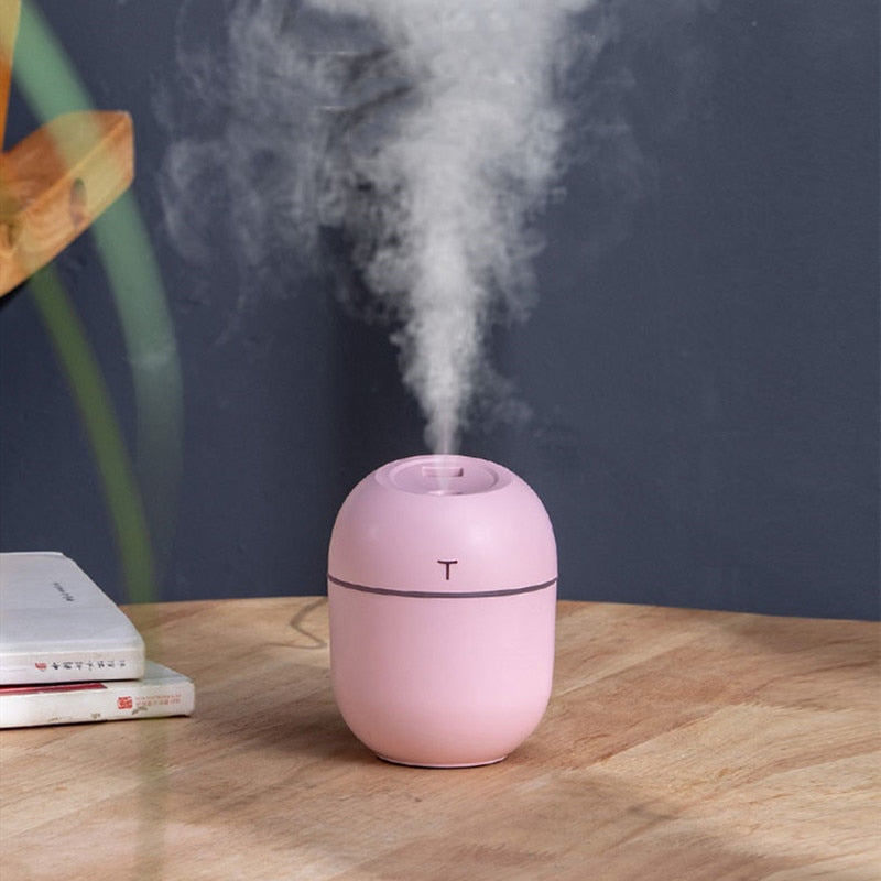 Ultrasonic Mini Air Humidifier 200ML Aroma Essential Oil Diffuser