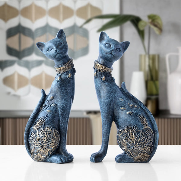 Figurine Decorative Resin Cat statue