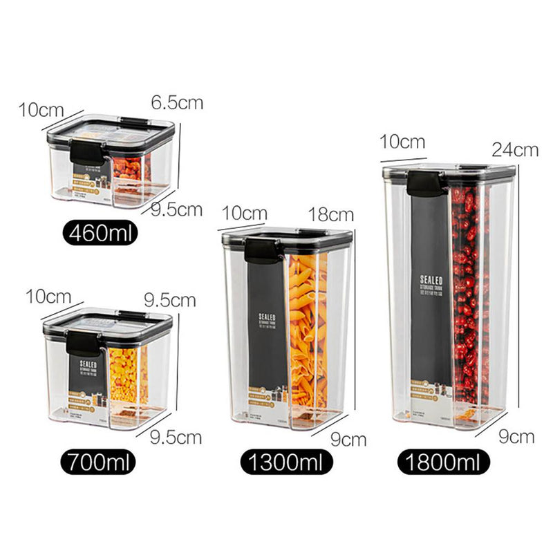 700/1300/1800ML Food Storage Container Plastic