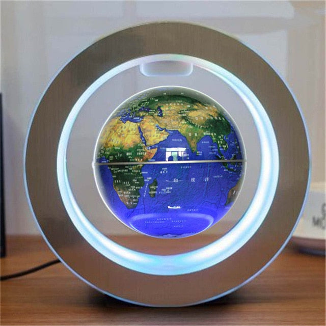 4inch round LED Levitating Rotating Night Lamp