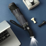 Automatic Umbrella With Reflective Stripe Reverse Led Light