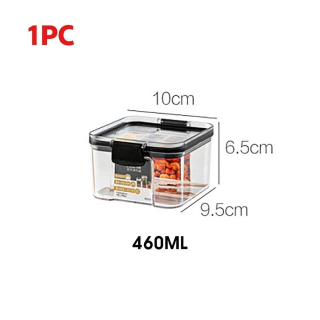 700/1300/1800ML Food Storage Container Plastic