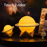 3D Printing Saturn Lamp Home Decoration Bedroom LED Night Light With Remote Controller