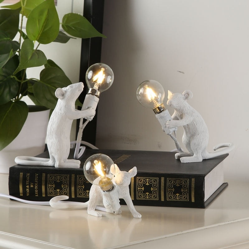 Mouse Resin Table Lamps