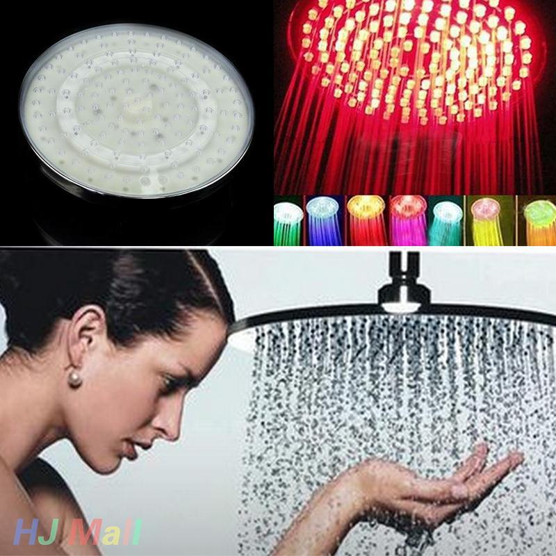 8 inch RGB LED Light Shower Head