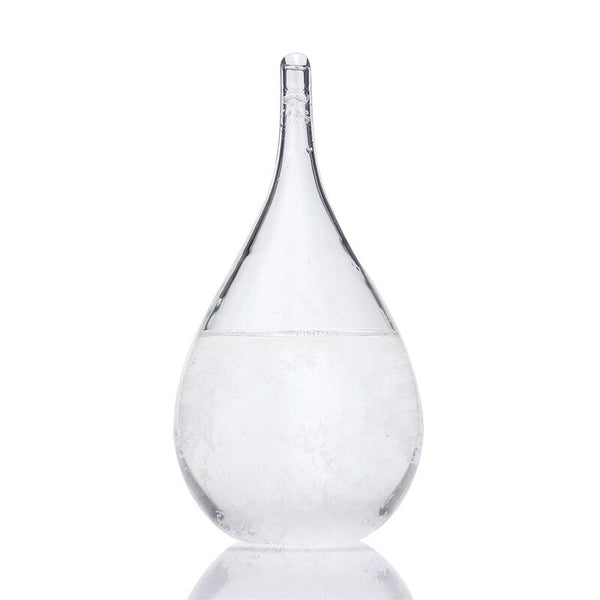 New Weather Forecast Crystal Tempo Drop Water Shape Rainstorm Glass For Home Decor Christmas Gift Party Ornaments Craft