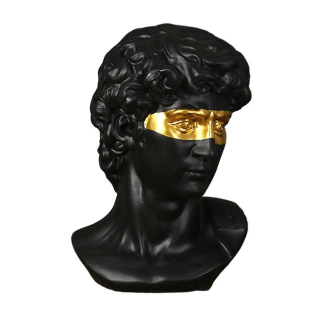 Masked David Head Statue