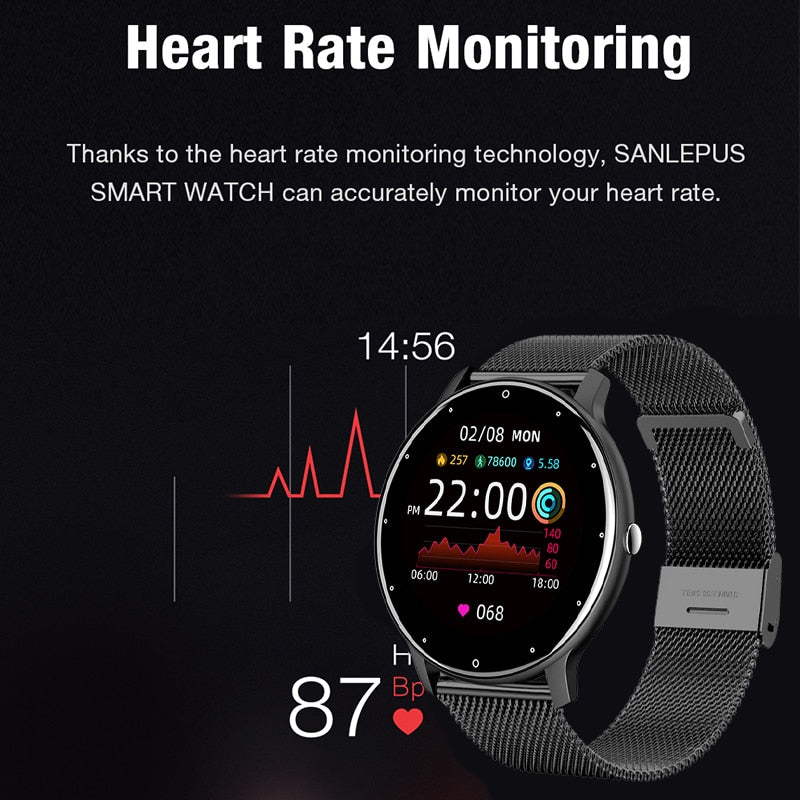 Fitness Waterproof Smartwatch w/ Real-time Weather Monitoring