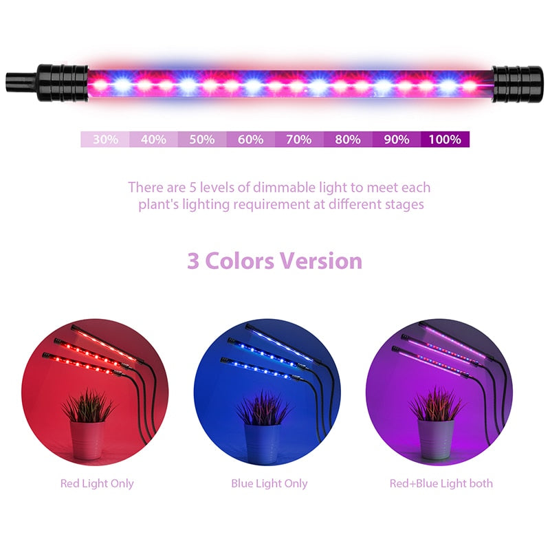 Goodland LED Grow Light USB Phyto Lamp Full Spectrum Fitolamp With Control Phytolamp For Plants Seedlings Flower Home Tent