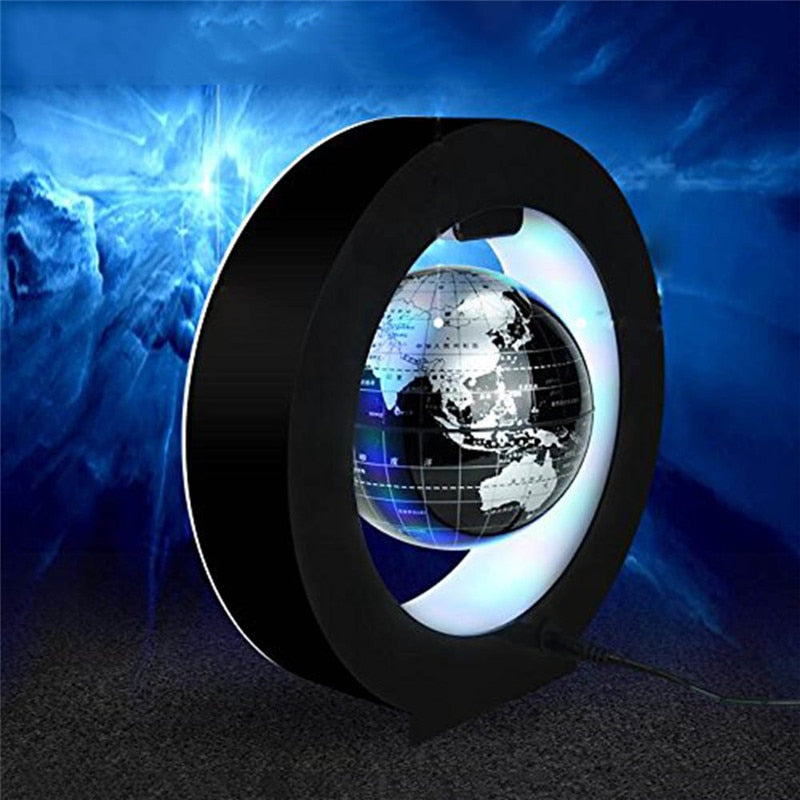 4inch round LED Levitating Rotating Night Lamp