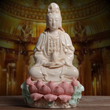 Ceramic Guanyin Statue Figure Art