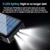 Wireless Solar Power Bank +3 LED (night) Light